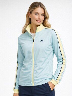 J.LINDEBERG Women’s Athletic Jacket – Light Aqua Blue (NEW with Tags)